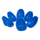 Asiento Suelo Leaf, Silla Mecedora, Azul, 6 Piezas