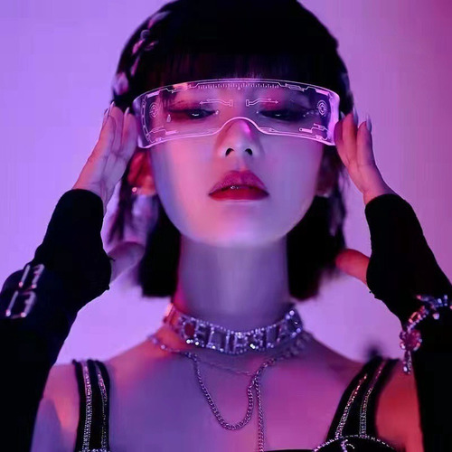 Gafas Led Cyberpunk Gafas Led Tiktok Balada Futurista Color