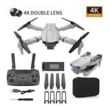 Câmera Dupla Mini Drone E99 Pro Professional 4k Com 2 Bateri