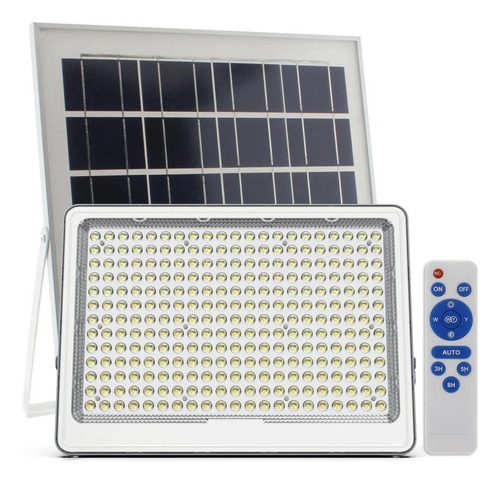 Reflector Solar 250w C/panel,control Remoto Y Luz Emergencia