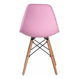 Cadeira Eames Eiffel De Escritório C/ Nicho Cor Rosa Cor Ros