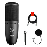 Micrófono De Condensador Cardioide Akg P120 (negro) Con Cabl