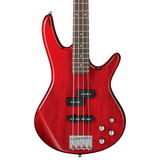 Bajo Electrico Activo Ibanez Gsr200 Transparent Red