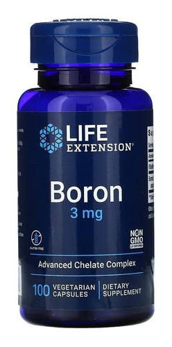 Boron 3 Mg Quelado Con Vitamina B12 Riboflavina Sin Sabor