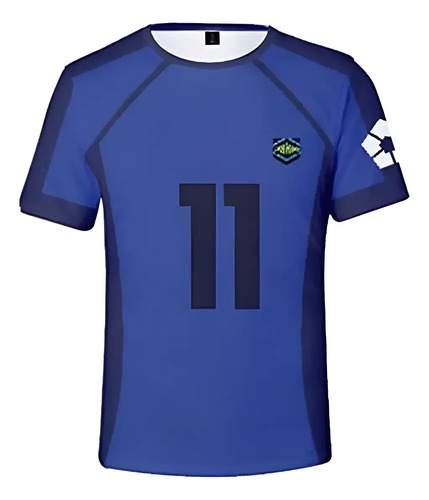 Playera De Cosplay De Yoichi Isagi Blue Lock