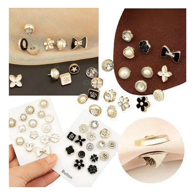 40pcs Prendedores Broche De Botón De Cárdigan Para Camisa | MercadoLibre