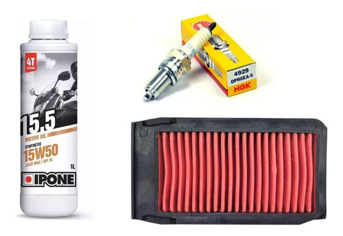 Kit Service Aceite Ipone Filtro Bujia Xmm Motomel El Tala