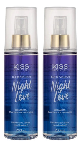2un Body Splash 200ml Night Love Kiss New York