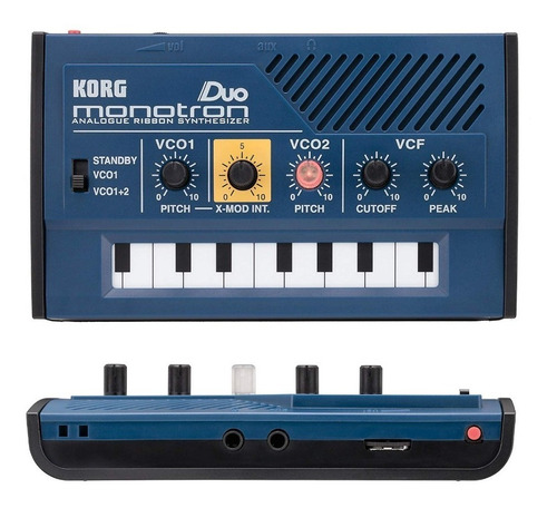 Korg Monotron Duo Mini Sintetizador Analogo De Cinta, Genial Color Azul