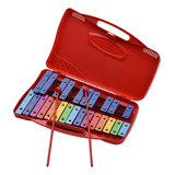 Instrumento De Juguete Glockenspiel 25 Para Niños, 2 Maletas