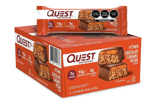 Quest Hero Chocolate Con Caramelo Y Nuez Pecana