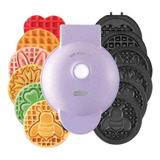 Waflera Mini Dash, Multiplatos Color Lavanda Mas Recipiente