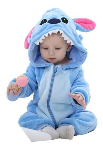 Mameluco Pijama Kigurumi De Stitch Para Bebés, Unisex