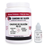 Caucho De Silicón Pe-21 500g Para Moldes Y Resina Poliéster 