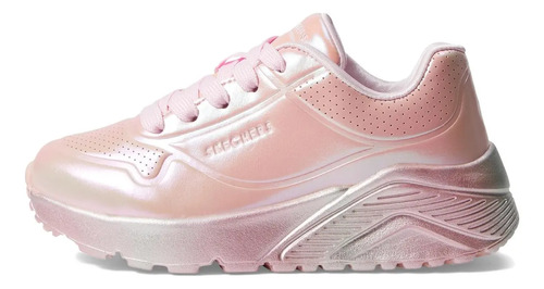 Tenis Skechers Uno Lite Rosa Niña Comodo Ligero Moda 310397