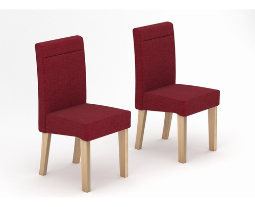 Set De 2 Sillas De Comedor Tapizadas Nuuk Concept - Colores Estructura De La Silla Madera Asiento Al Realizar Su Compra Diseño De La Tela Tela Adisson