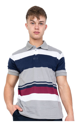 Chomba Polo Hombre Remera Rayada Algodón Talles Especiales