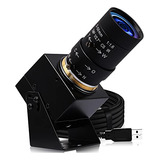 Cámara Usb Elp 4k Con Micrófono Manual Zoom Webcam 5-50 Mm V