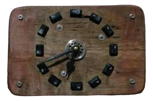 Reloj De Pared Madera Artesanal Pequeño