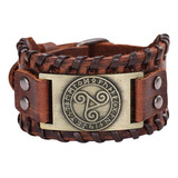 Sipuris Pulsera Vikinga De Triskelion Celta Para Hombres Tri