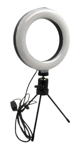 Ring Light 16cm De Mesa Led Tripé