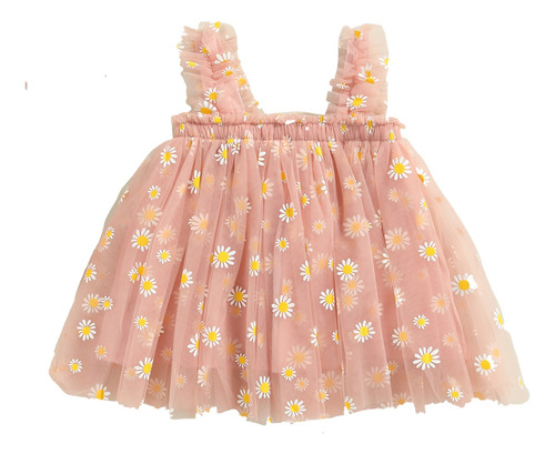 Vestido Tul Fiesta Niña Toddler Elegante Moderno Divertido