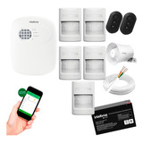 Kit Central Alarme Anm 24 Net App Celular + 5 Sensores Pet 