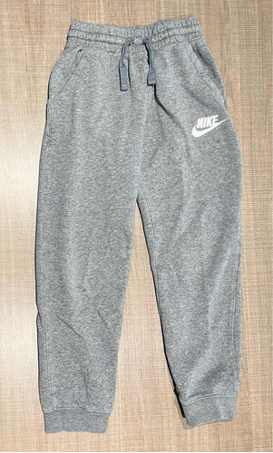 Pantalón Buzo Gris Nike Niño Talla M