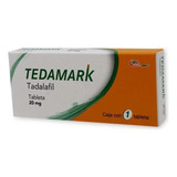 Tedamark Tadalafil Disfunción Eréctil 1 Tableta 20 Mg