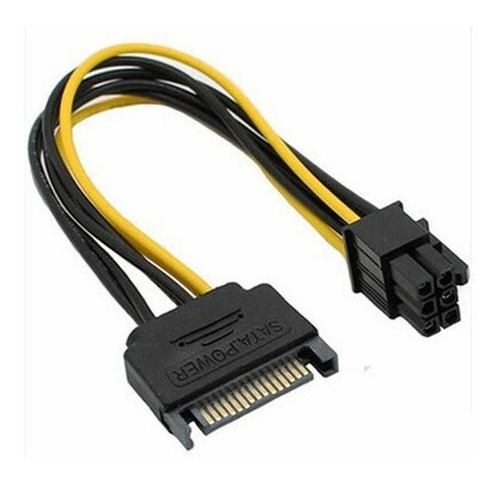 Cable Adaptador Sata A Pcie 6 Pin Para Risers - Minería. 