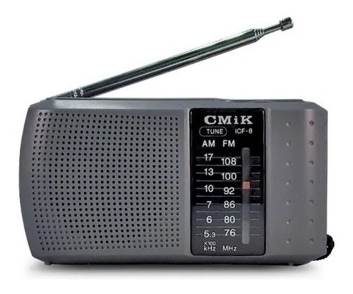 Radio Chica Portatil Am Fm Parlante Antena Cmik Icf-8 A Pila