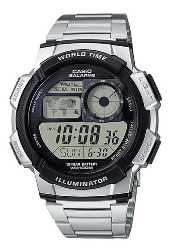 Reloj Casio Digital Ae-1000wd Megatime Garantía Oficial 