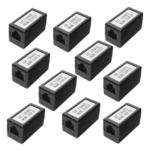 10 Acoplador Utp Cat5e Hembra Rj45 A Rj45 Hembra