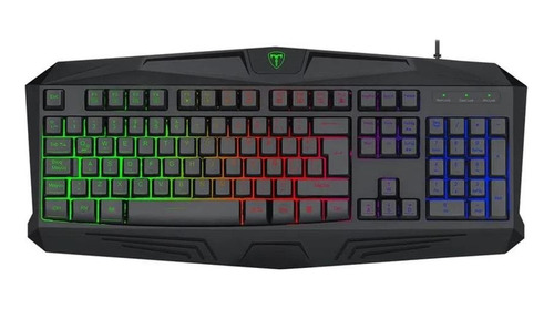 Teclado Gamer Membrana T-dagger T-tgk106 Tanker Rainbow Usb