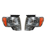 Par Faros Ford F150/lobo 2009-2010-2011-2012 Fondo Crom Tyc