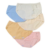 Calzon Niñas Algodon Encaje Pantaletas Juvenil Set 12 Pz