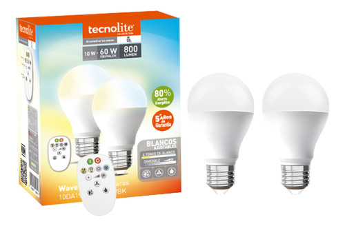 Focos Led Luz Dinámica Tecnolite Wave Iii 10w Control Remoto