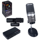 Kit Avermedia - Placa De Captura, Microfone E Webcam - Bo311