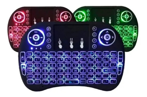 Teclado Led Com Luzes Bluetooth / Mini Controle Cor De Teclado Coloridos