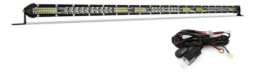 Barra De Led Automotivo Slim 79cm 234w Jeep Carro + Chicote