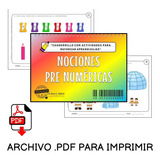 Actividades En Pdf Imprimibles: Nociones Pre Numéricas