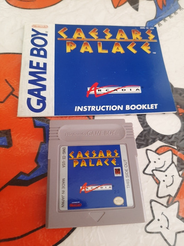 Cesars Palace De Game Boy Con Manual,video Juego.