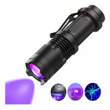 Lampara Tactica Uv Luz Negra 1200 Lumens Q5 Led Recargable