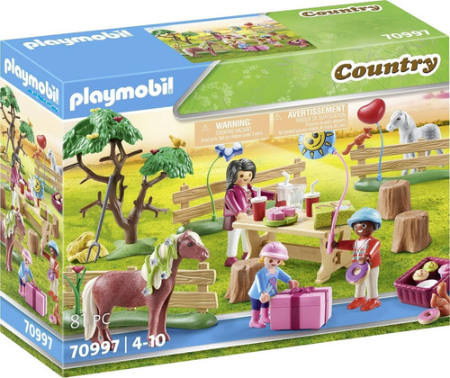 Playset Playmobil Country Fiesta En La Granja De Ponis Shp