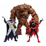 3 Pack Figuras Clayface, Batwoman Y Batman Mcfarlane