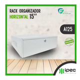 Caixa Rack Organizador Horizontal A125 Gabinete Branco Ipec