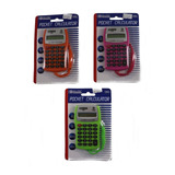 2 Mini Calculadora Con Cordón, 8 Digitos, 8 Funciones