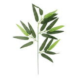 50 Piezas De Hojas De Bambú Verdes Artificiales, Plantas Ver