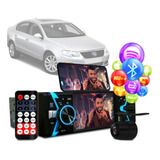 Radio Dvd Bluetooth Mp5 Usb 1din Espelhamento Vw Novo Passat