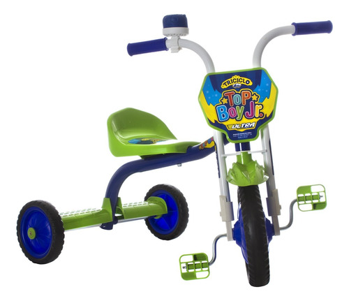 Triciclo Infantil Top Kids Velocipede C/ Buzina Completo Nfe
